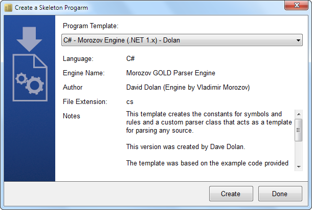 Create a Skeleton Program Window